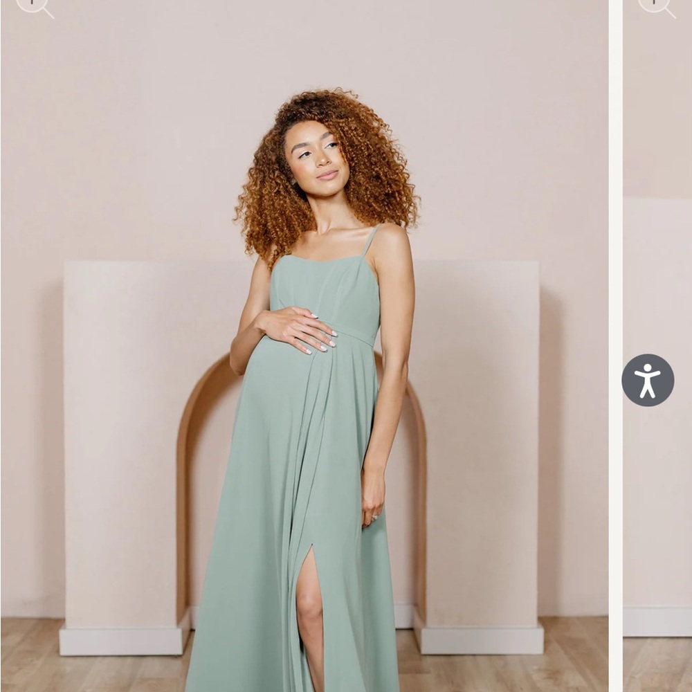 Revelry Sage Green Maxi Dress- Maternity